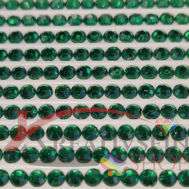 DMC 3818 Emerald Green ULT VY DK - rund Steine - Strass - Diamond Painting