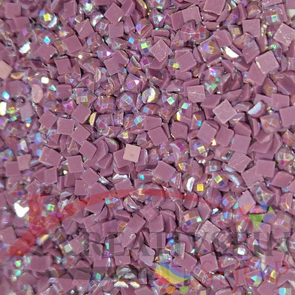 DMC 3835 Grape MED - eckige Steine - Aurora Borealis (AB) - Diamond Painting