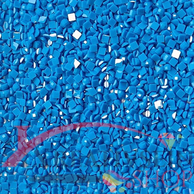 DMC 3843 Electric Blue - eckige Steine - Diamond Painting