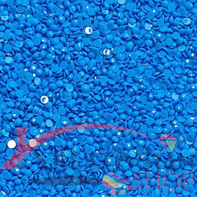 DMC 3843 Electric Blue - runde Steine - Diamond Painting