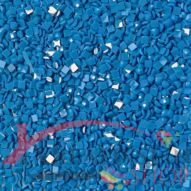 DMC 3844 Bright Turquoise DK - eckige Steine - Diamond Painting