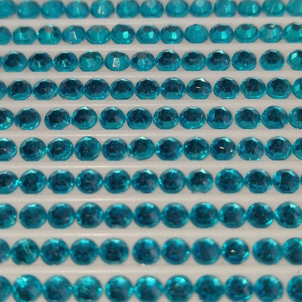 DMC 3844 Bright Turquoise DK - rund Steine - Strass - Diamond Painting