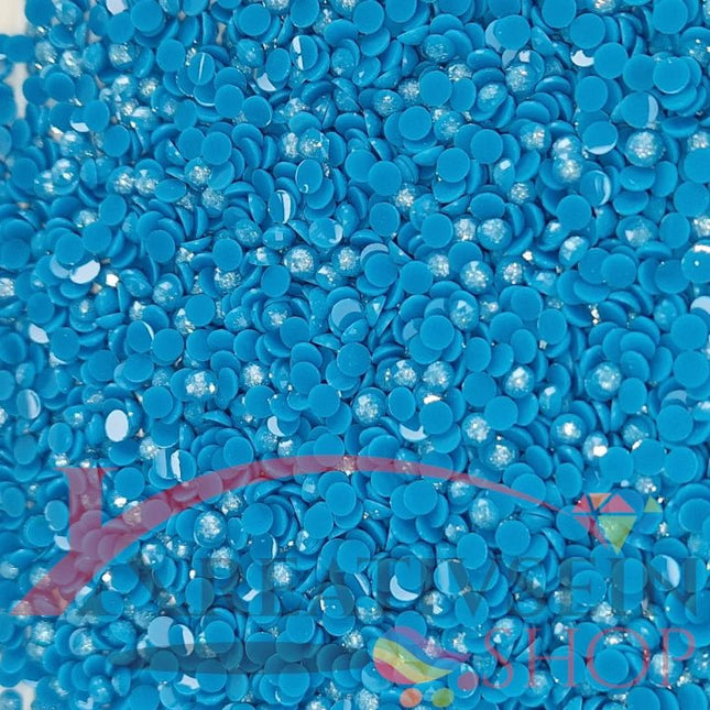 DMC 3844 Bright Turquoise DK - runde Steine - Fairy Dust - Diamond Painting