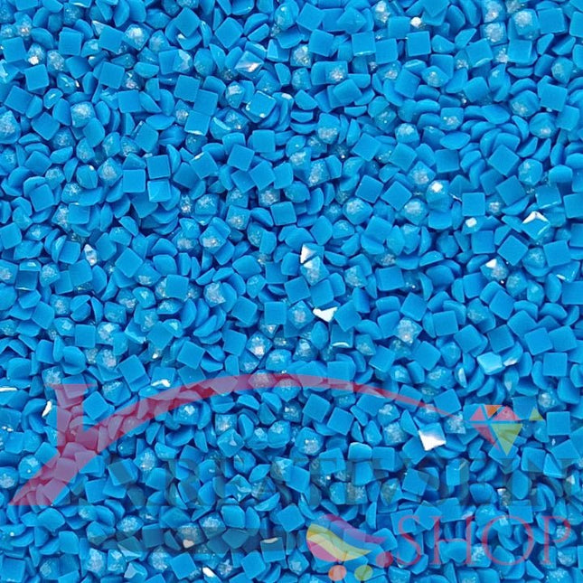DMC 3846 Bright Turquoise LT - eckige Steine - Fairy Dust - Diamond Painting