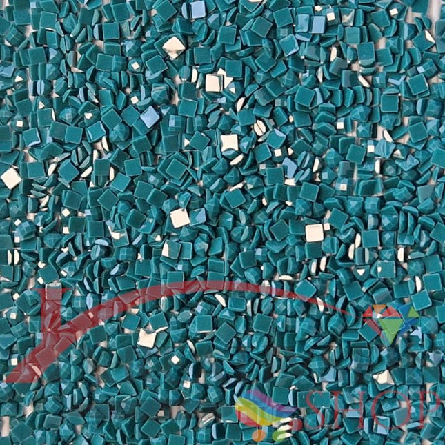 DMC 3847 Teal Green DK - eckige Steine - Diamond Painting