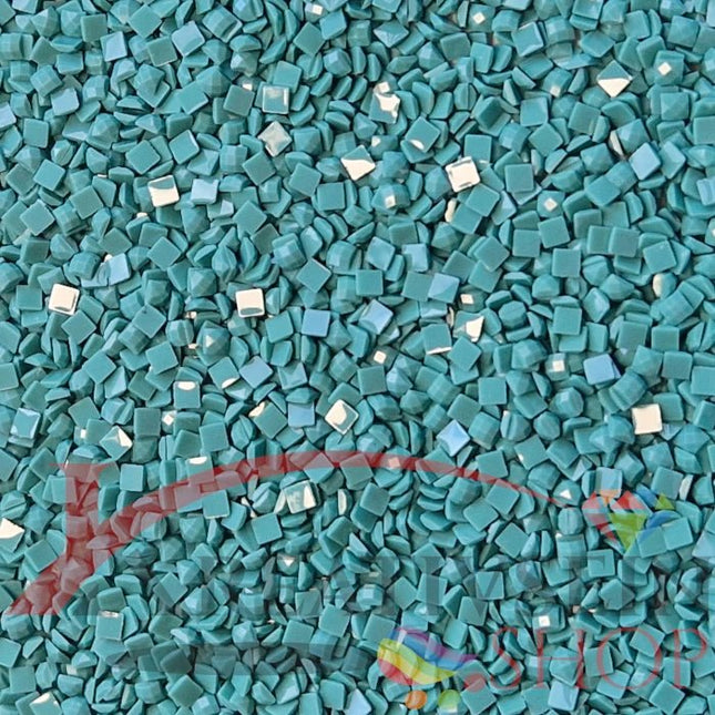 DMC 3849 Teal Green LT - eckige Steine - Diamond Painting