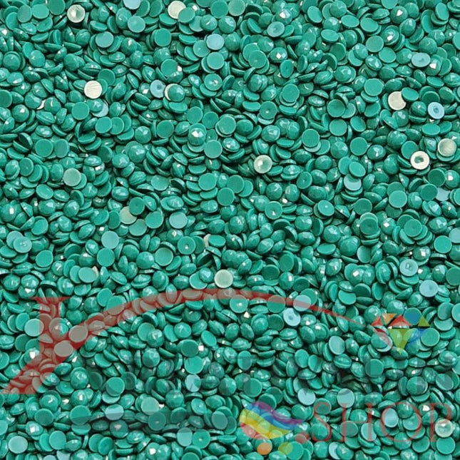 DMC 3850 Bright Green DK - runde Steine - Diamond Painting