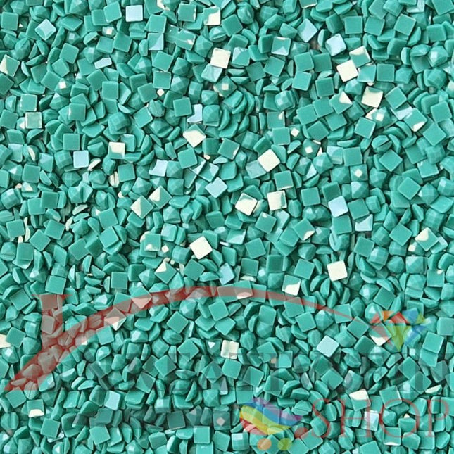 DMC 3851 Bright Green LT - eckige Steine - Diamond Painting