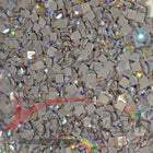 DMC 414 Steel Grey DK - eckige Steine - Aurora Borealis (AB) - Diamond Painting