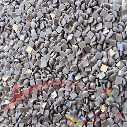 DMC 414 Steel Grey DK - eckige Steine - Diamond Painting