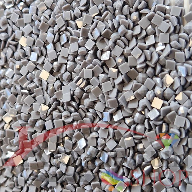 DMC 414 Steel Grey DK - eckige Steine - Diamond Painting