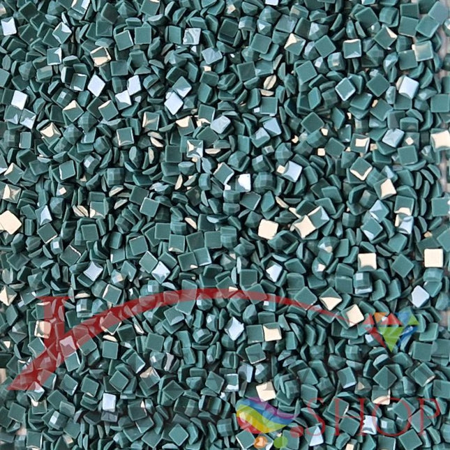DMC 501 Blue Green DK - eckige Steine - Diamond Painting