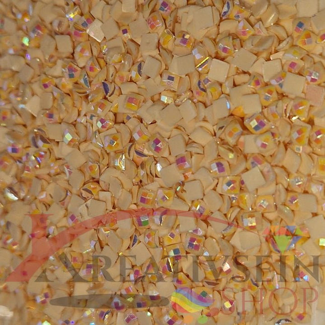 DMC 543 Beige Brown ULT VY LT - eckige Steine - Aurora Borealis (AB) - Diamond Painting
