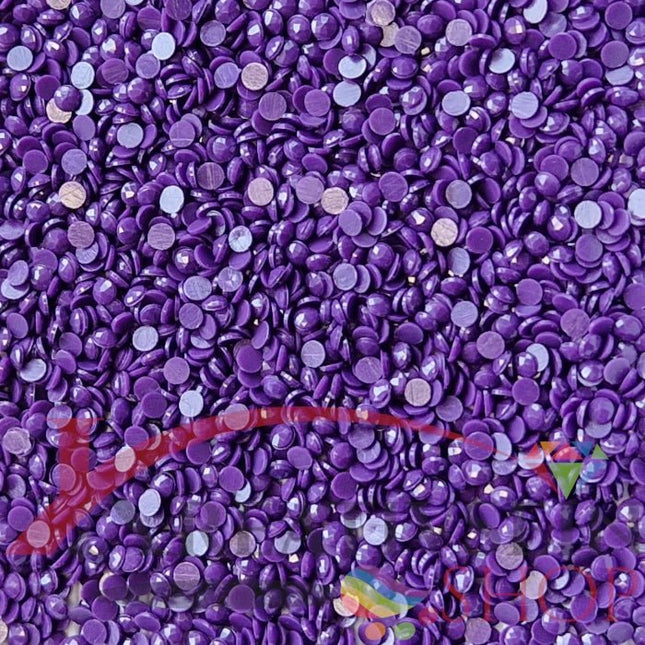 DMC 550 Violet VY LT - runde Steine - Diamond Painting