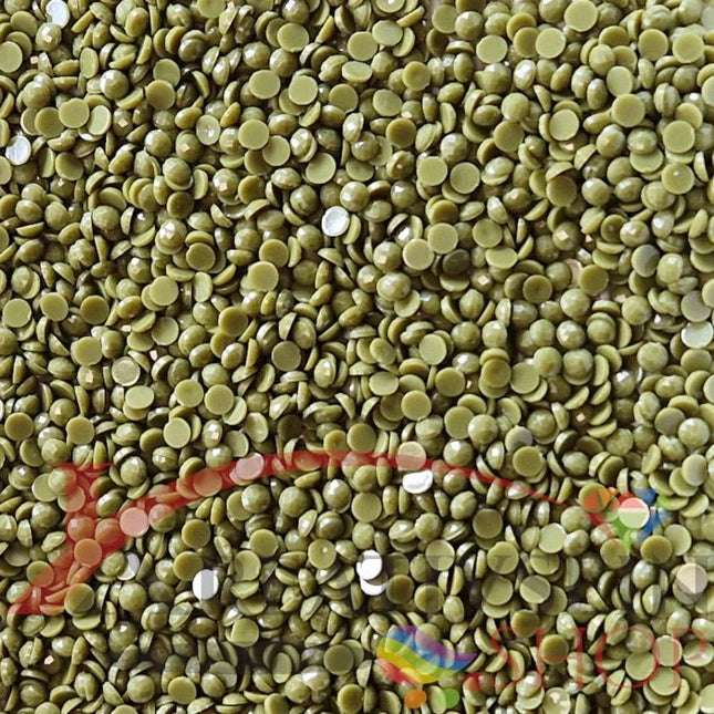 DMC 580 Moss Green DK - runde Steine - Diamond Painting
