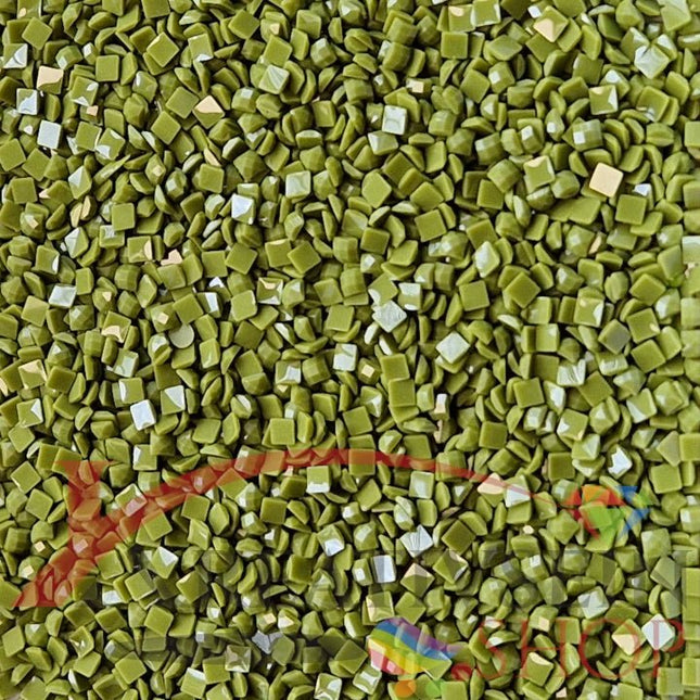 DMC 581 Moss Green - eckige Steine - Diamond Painting