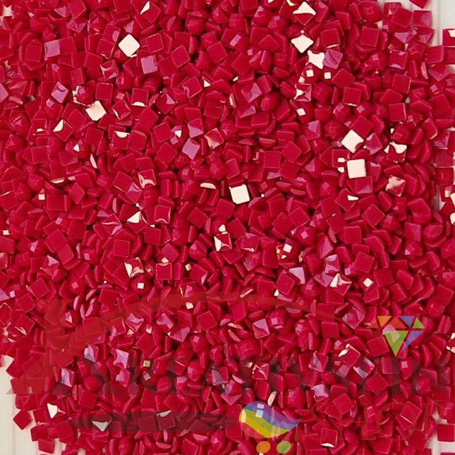 DMC 600 Cranberry VY DK - eckige Steine - Diamond Painting
