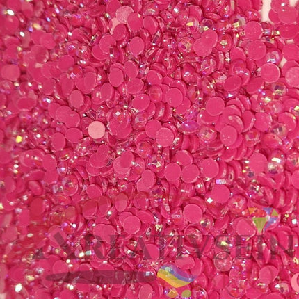 DMC 600 Cranberry VY DK - runde Steine - Aurora Borealis (AB) - Diamond Painting