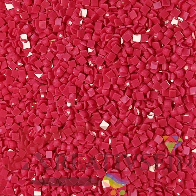 DMC 602 Cranberry MED - eckige Steine - Diamond Painting