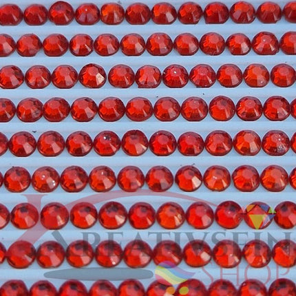 DMC 606 Bright Orange RED - rund Steine - Strass - Diamond Painting