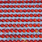 DMC 606 Bright Orange RED - rund Steine - Strass - Diamond Painting
