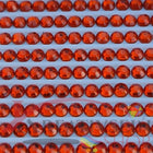 DMC 608 Bright Orange - rund Steine - Strass - Diamond Painting
