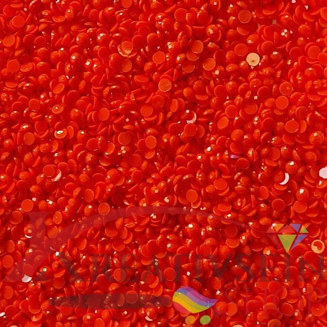 DMC 608 Bright Orange - runde Steine - Diamond Painting