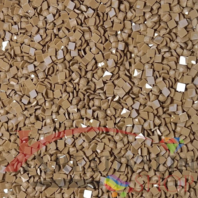 DMC 611 Drab Brown DK - eckige Steine - Diamond Painting