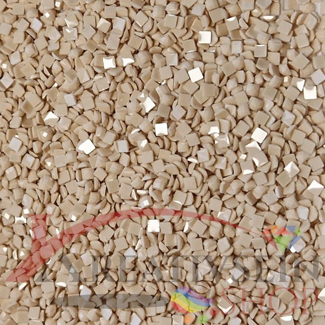 DMC 613 Drab Brown LT - eckige Steine - Diamond Painting