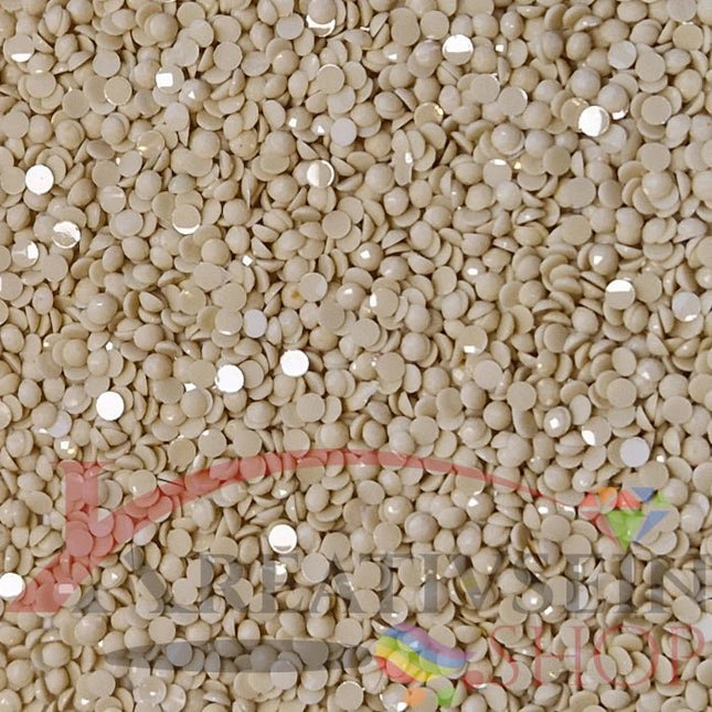 DMC 613 Drab Brown LT - runde Steine - Diamond Painting
