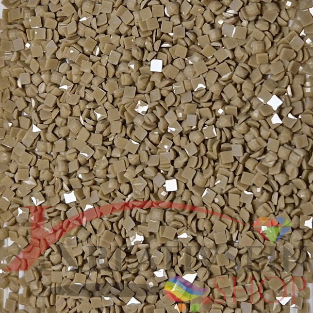 DMC 642 Beige Grey DK - eckige Steine - Diamond Painting
