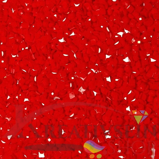 DMC 666 Christmas Red LT - eckige Steine - Diamond Painting