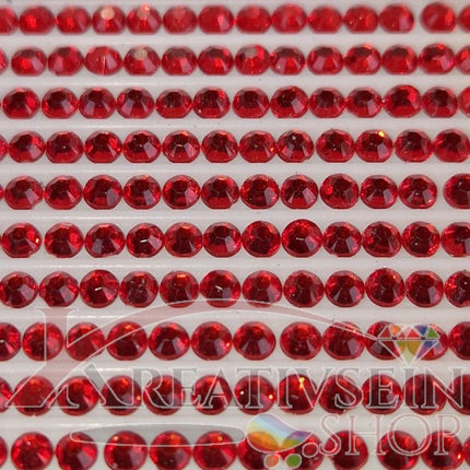 DMC 666 Christmas Red LT - rund Steine - Strass - Diamond Painting