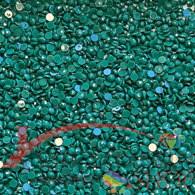 DMC 699 Christmas Green - runde Steine - Diamond Painting