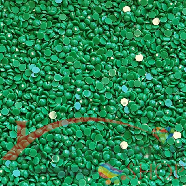 DMC 701 Christmas Green LT - runde Steine - Diamond Painting