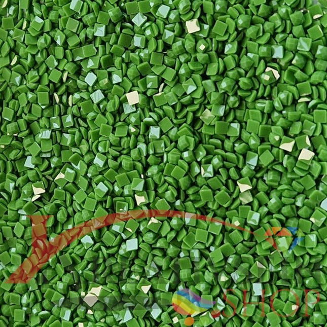 DMC 702 Kelly Green - eckige Steine - Diamond Painting