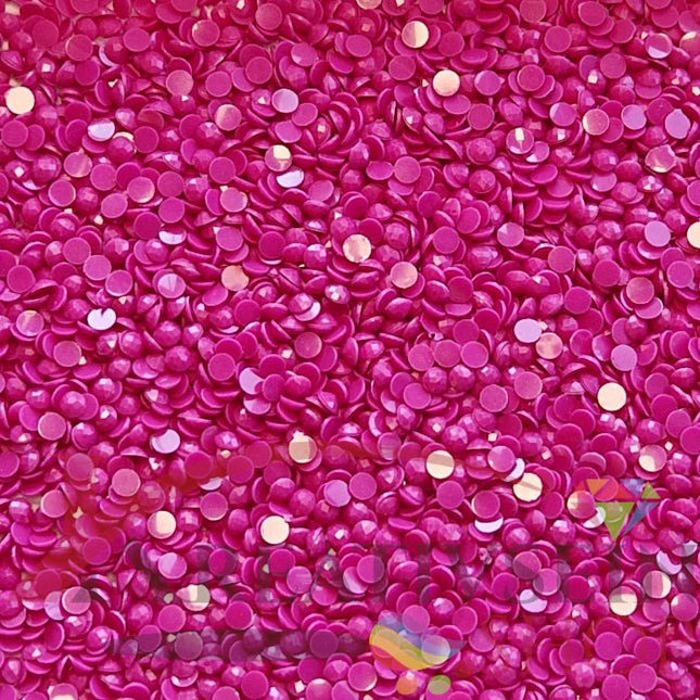 DMC 718 Plum - runde Steine - Diamond Painting