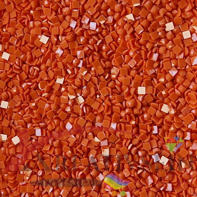 DMC 720 Orange Spice DK - eckige Steine - Diamond Painting