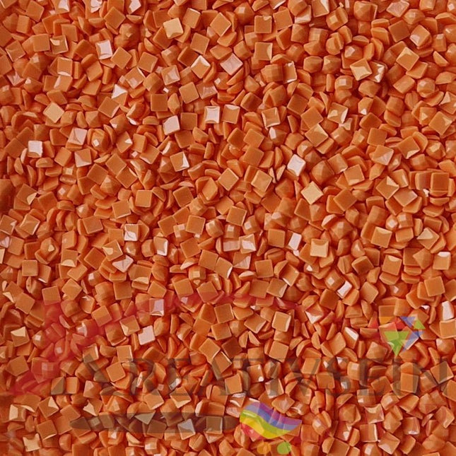 DMC 722 Orange Spice LT - eckige Steine - Diamond Painting