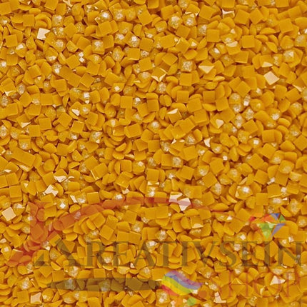DMC 728 Golden Yellow - eckige Steine - Fairy Dust - Diamond Painting