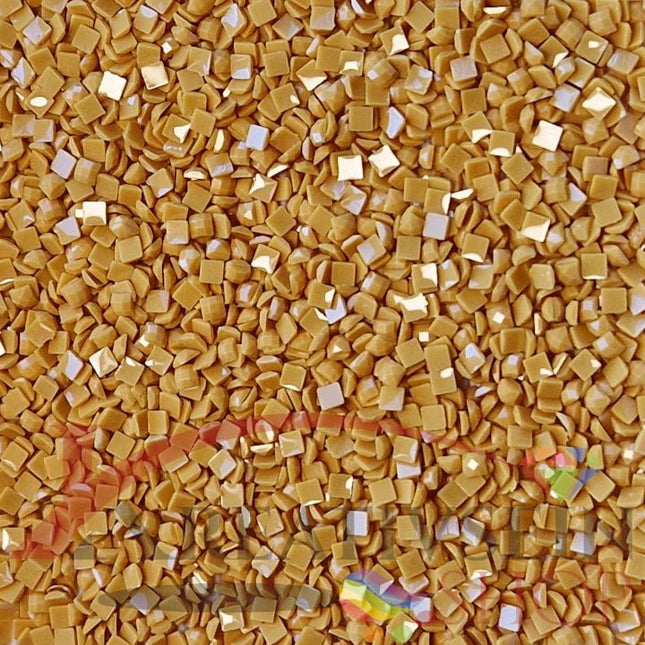 DMC 729 Old Gold MED - eckige Steine - Diamond Painting