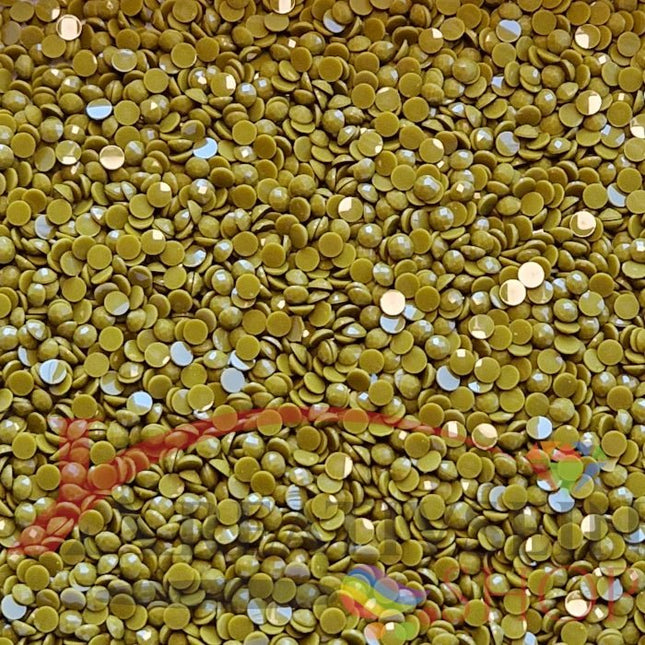 DMC 732 Olive Green - runde Steine - Diamond Painting
