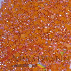 DMC 740 Tangerine - runde Steine - Aurora Borealis (AB) - Diamond Painting