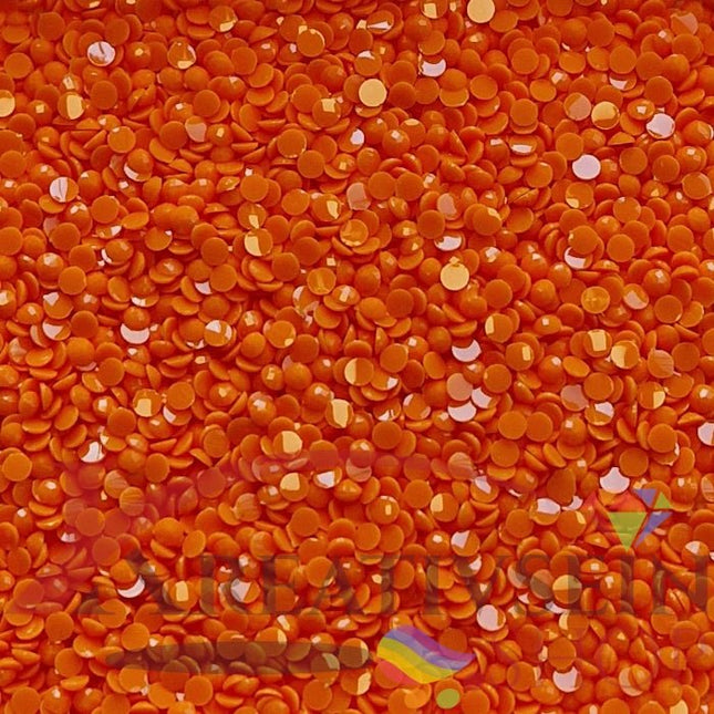 DMC 740 Tangerine - runde Steine - Diamond Painting