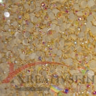 DMC 745 Yellow LT PALE - runde Steine - Aurora Borealis (AB) - Diamond Painting