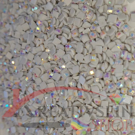 DMC 762 Pearl Grey VY LT - eckige Steine - Aurora Borealis (AB) - Diamond Painting