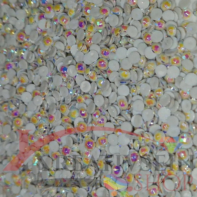 DMC 762 Pearl Grey VY LT - runde Steine - Aurora Borealis (AB) - Diamond Painting
