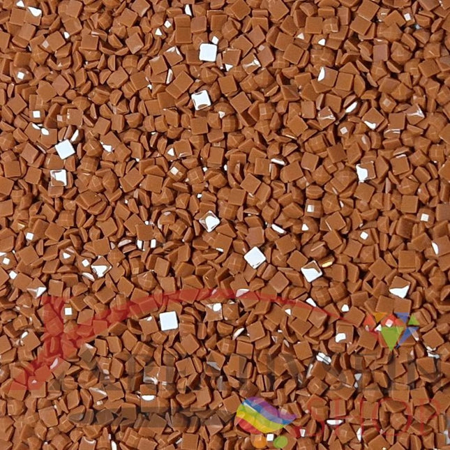 DMC 801 Coffee Brown DK - eckige Steine - Diamond Painting