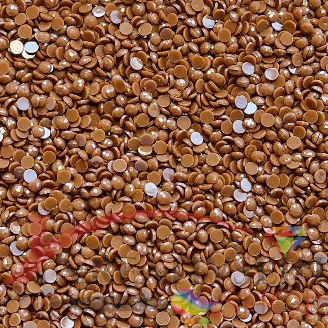 DMC 801 Coffee Brown DK - runde Steine - Diamond Painting