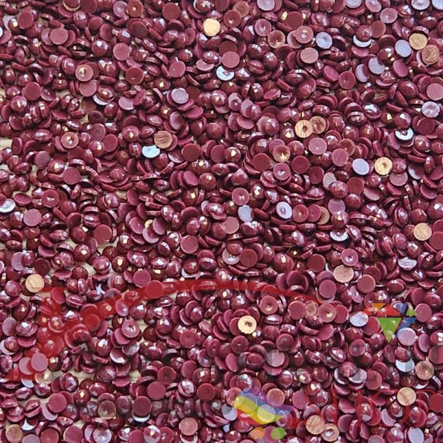 DMC 814 Garnet DK - runde Steine - Diamond Painting